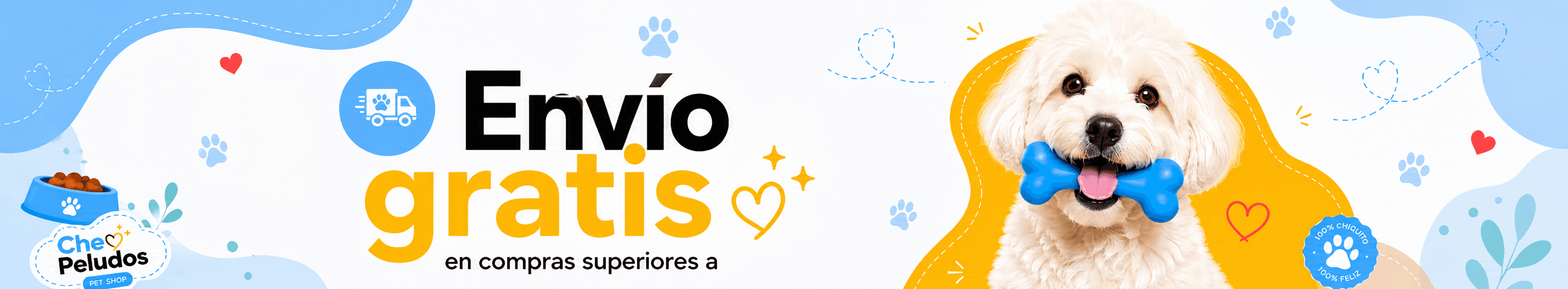 Che Peludos, envíos a todo el país